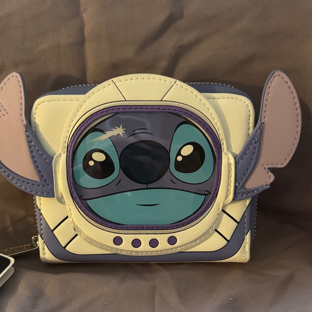 Loungefly Blue and Purple Stitch Wallet